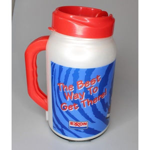 80S VTG Exxon Tiger Best Way To Get There Cup Travel Mug Insulated 44 oz (RARE)